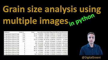 34 - Grain size analysis in Python using watershed - multiple images