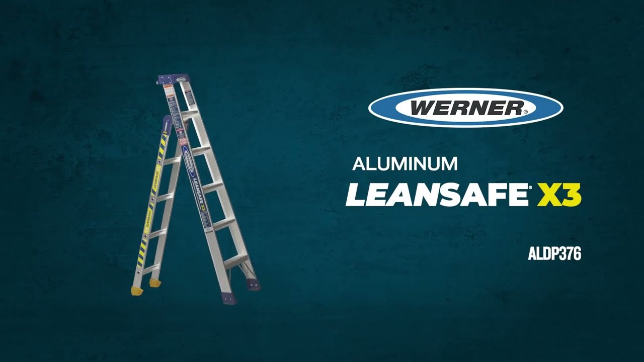 Werner Ladder - ALDP376 Aluminum LEANSAFE® X3 - YouTube
