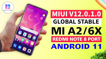 🔥MIUI v12.0.1.0 Global Stable for Mi A2/6X | Android 11 | Port from Redmi Note 8 (Ginkgo)