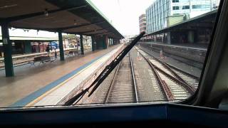 inside the drivers cab of the countrylink train