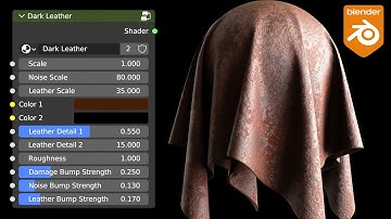 Procedural Dark Leather Material (Blender Tutorial)
