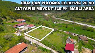 2412 - Bi̇ga Çan Yolunda Elektri̇k Ve Su Altyapisi Mevcut 810 M² İmarli Arsa