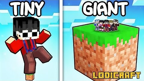 One GIANT Block vs One TINY Block in Minecraft!