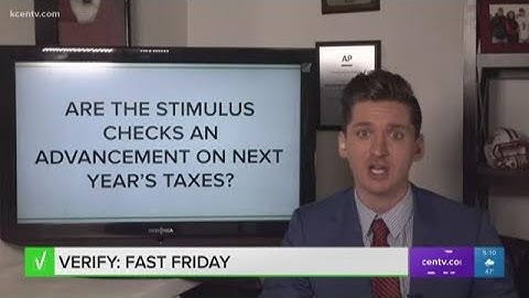 Are stimulus check an advance on next year