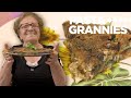 Pasta Grannies enjoy Maria's Sicilian frying-pan eggplant parmigiana!