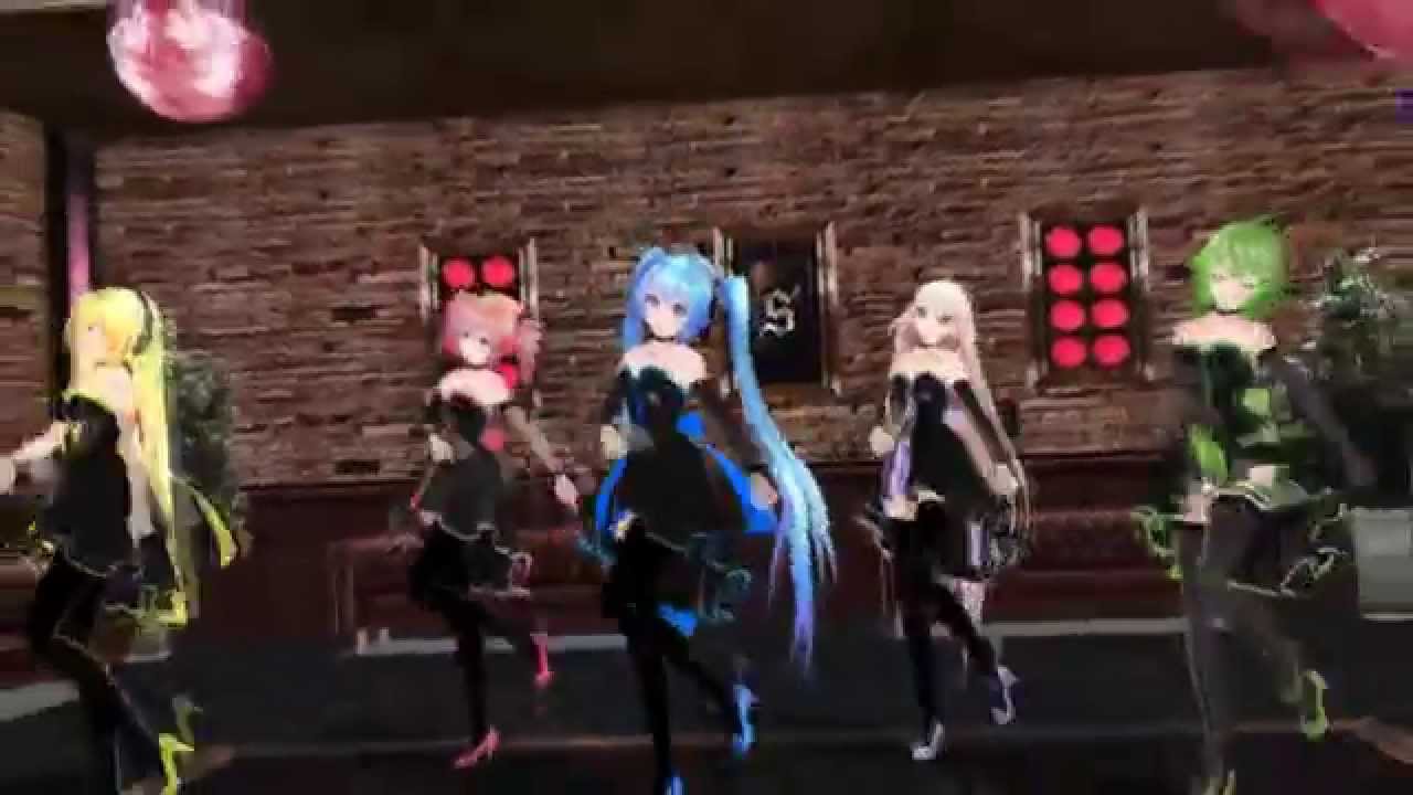 (MMD) Teto Kasane, Lily, Gumi, Hatsune Miku. IA - Sexy Love