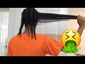 4 Month Old Braids Takedown & Detangle After Using Aloe Vera Leave In Conditioner