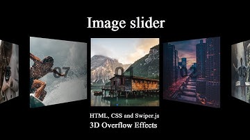 Swiper slider 3D touch responsive slide | HTML,CSS & Swiper.js | image slider
