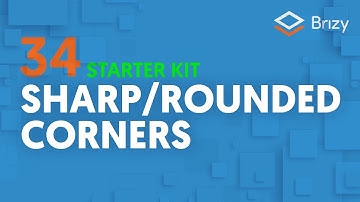 Rounded Corners for Buttons, Columns, Images & Backgrounds | Brizy Cloud 2022, Starter Kit 34