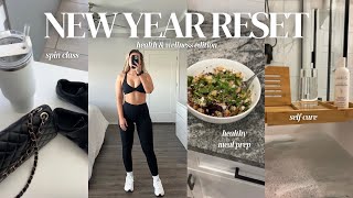 2024 HEALTHY RESET to get back on track, workout, meal planning, grocery haul + healthy habits!