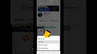 Apne youtube channel ka link copy kaise kare| how to copy YouTube channel link| #trending #ytshort