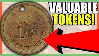 RARE OLD TOKENS WORTH MONEY - CIVIL WAR TOKENS TO LOOK FOR WHEN METAL DETECTING!!