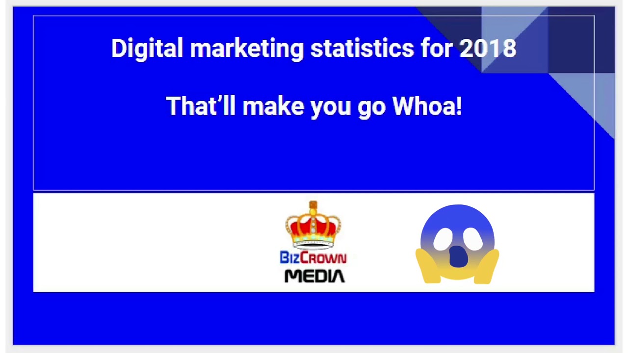 SEO - Digital Marketing Statistics - 2018 - YouTube