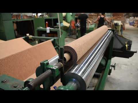 Cork fabric production process. How to make cork fabric.