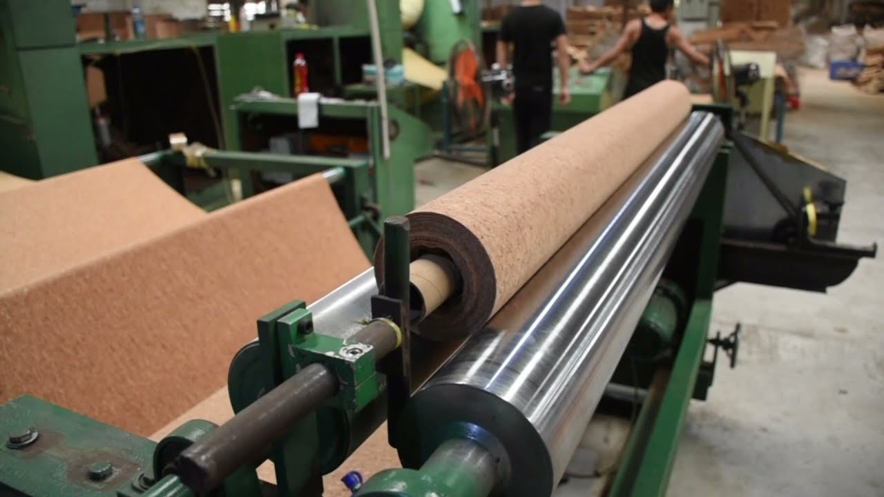 Cork fabric production process. How to make cork fabric.