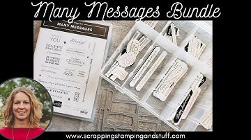 Hundreds Of Tags In Minutes With One Stamp & One Die - Stampin Up Many Messages Bundle