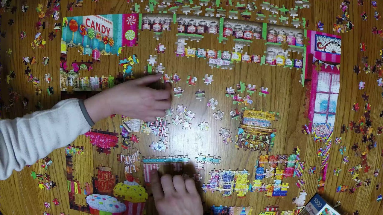 1000 Puzzle time lapse - YouTube