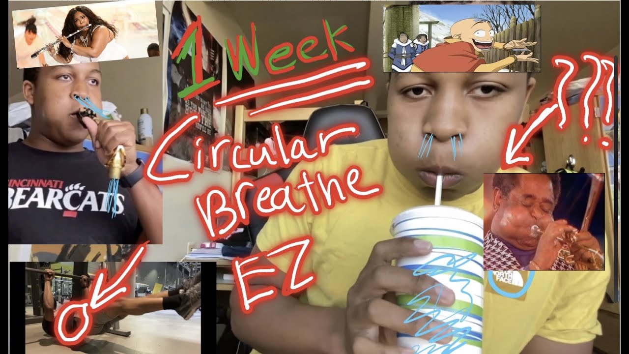 How to Circular Breathe in a week, all wind instruments Sax, Clarinet Brass Didge, Flute Uncut-ish