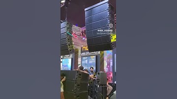 Adamson VGt large format line array system showcase at Palm Expo Mumbai. #prosound #adamson