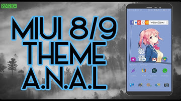 MIUI 8 / MIUI 9 Third Party Theme - A.N.A.L. 2017