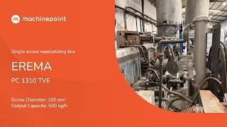 EREMA PC 1310 TVE Single screw repelletizing line | EREMA Machines