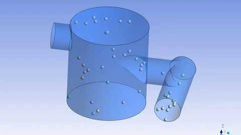 ANSYS Fluent CFD Water Separator Particle-Injection Tracking 1