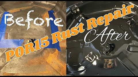 DIY Permanent Rust Repair using POR15 Rust Stop Kit + Top Coat