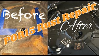 DIY Permanent Rust Repair using POR15 Rust Stop Kit + Top Coat by Battle Scar Garage 3,932 views 2 years ago 12 minutes, 43 seconds