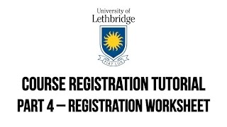 Registration Worksheets