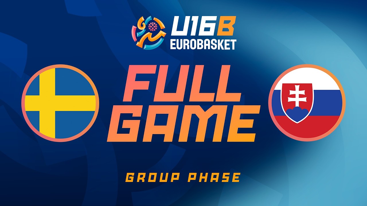 Group Phase | Sweden v Slovakia | Full Basketball Game | FIBA U16 Women's EuroBasket 2026 Division B