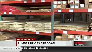 Lumber prices are down