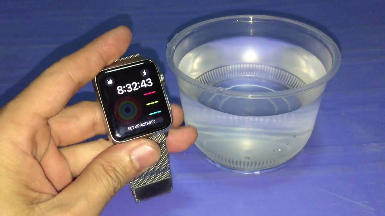 Apple Watch Series 1 test water - YouTube