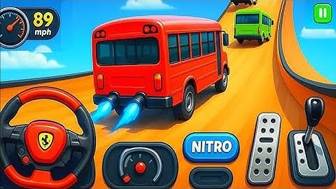 Crazy Bus Mega Ramp Impossible Racing - Bus stunt impossible Track - Android Gameplay. 