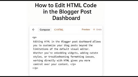 How to Edit HTML in Blogger Blog post easily
