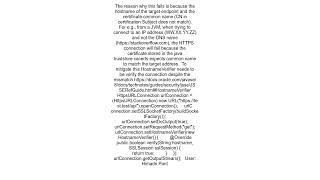 Java CertificateException andquot No subject alternative names matching IP address foundandquot