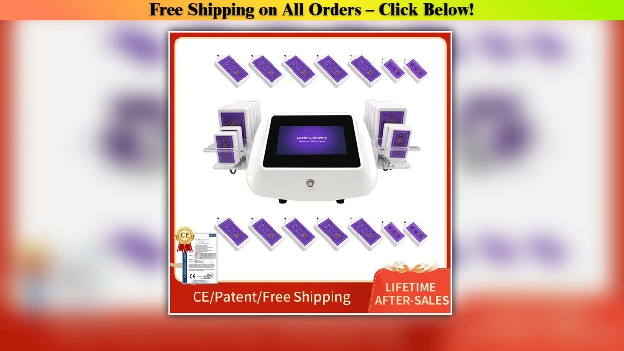 Portable Body Shaping Machine Lipo Red Light Laser Therapy Micro Current Firming Machine Fat