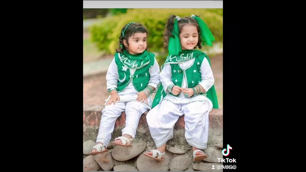 14 August 🇵🇰 Dress Designs For Little Girls 2025 | Mirror Work Dress Design For Independence Day
