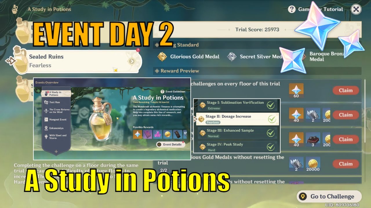 [Event day 2] A Study in Potions Genshin Impact 2.4 Guide Tips YouTube