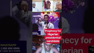 another prophecy for Mr. Peter Obi.  Nigerian presidential candidate in the coming elections