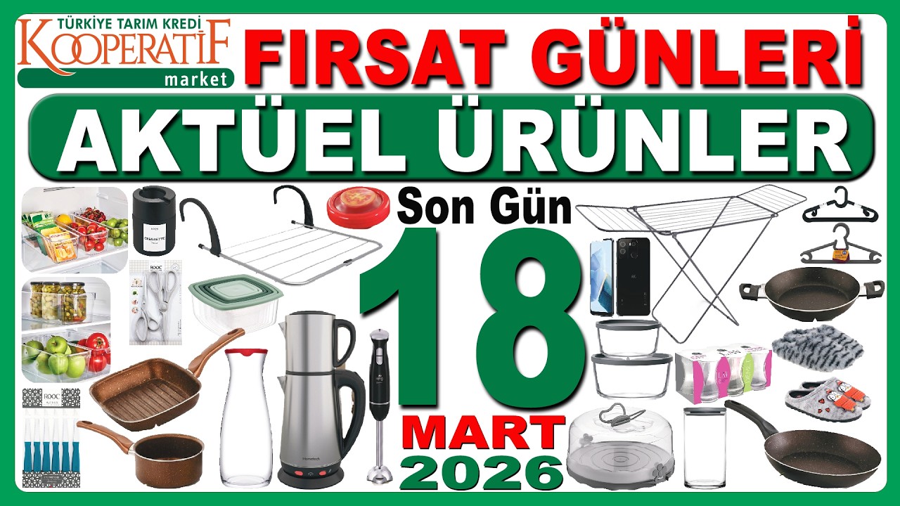 TARIM KREDİ EV VE MUTFAK GEREÇLERİ SON GÜN 18 MART | TARIM KREDİ PRATİK MUTFAK ÜRÜNLERİ BU HAFTA