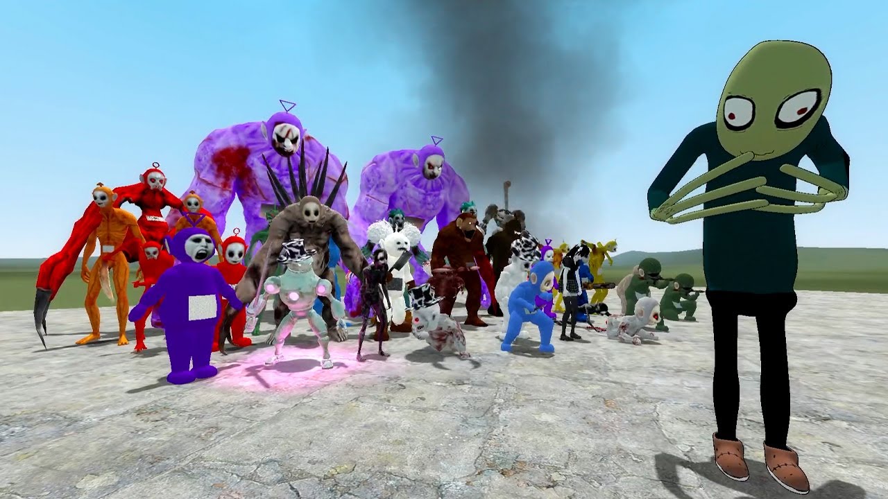Salad Fingers VS All Slendytubbies 3 in Garry's Mod YouTube