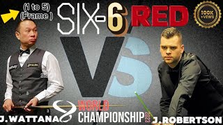 🔴J.Robertson Vs J.wattana |Six-6 Red world championship 2K23|.[Part  1 to 5]✓@SNSNOOKER30