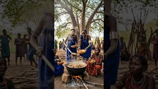 Tribal Bush Cooking – Women Masters Turn Fire into Feast Magic #tribalfood #triballife #shorts