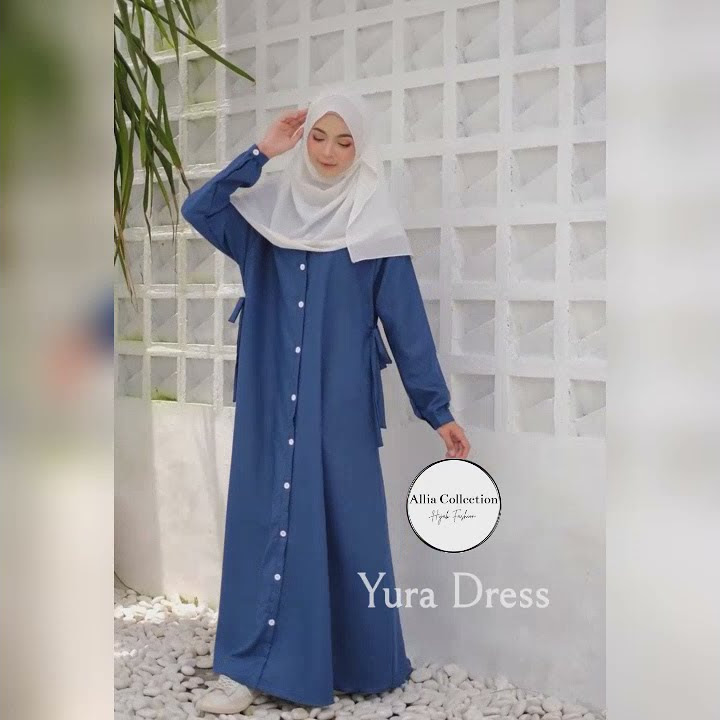 Gamis Trend 2021 || Yura Dress || Allia Collection || Katun Madinah Fodu