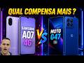 QUAL COMPENSA MAIS ? SAMSUNG A07 VS MOTO G47📱 @canaldwn #samsung #motorola  #video