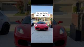 Ferrari F430 Startup   Revs. | ‼️😳 #ferrari #ferrarisupercars