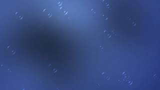 Animation of rain against a blue background. Water droplets fall into the water