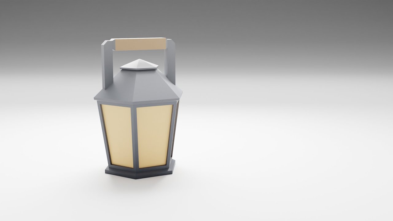 Modeling a Low Poly LANTERN in Blender (Beginner Friendly)