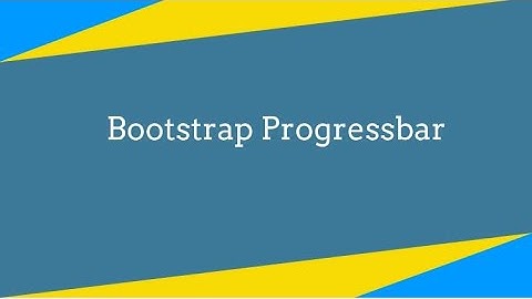 how to use Bootstrap Progress bar