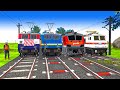 【踏切アニメ】あぶない電車 4 TRAIN THOMAS🚦 Fumikiri 3D Railroad Crossing Animation Kereta Api Kartun #123